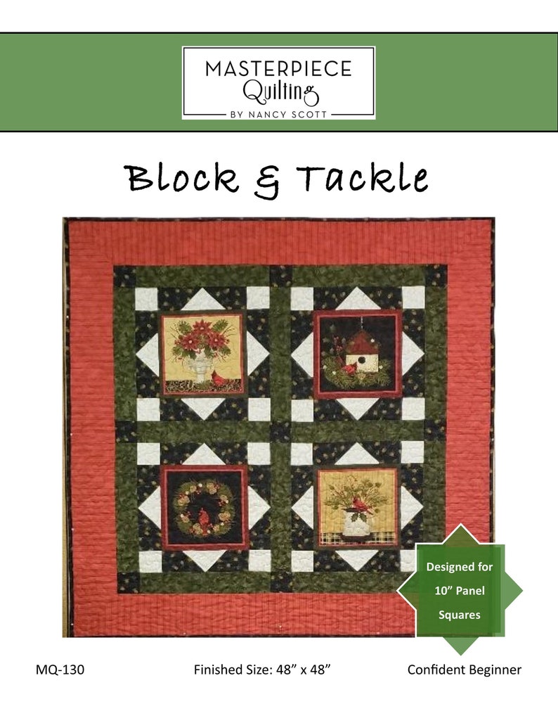 Block & Tackle Quilt Print Pattern image 1