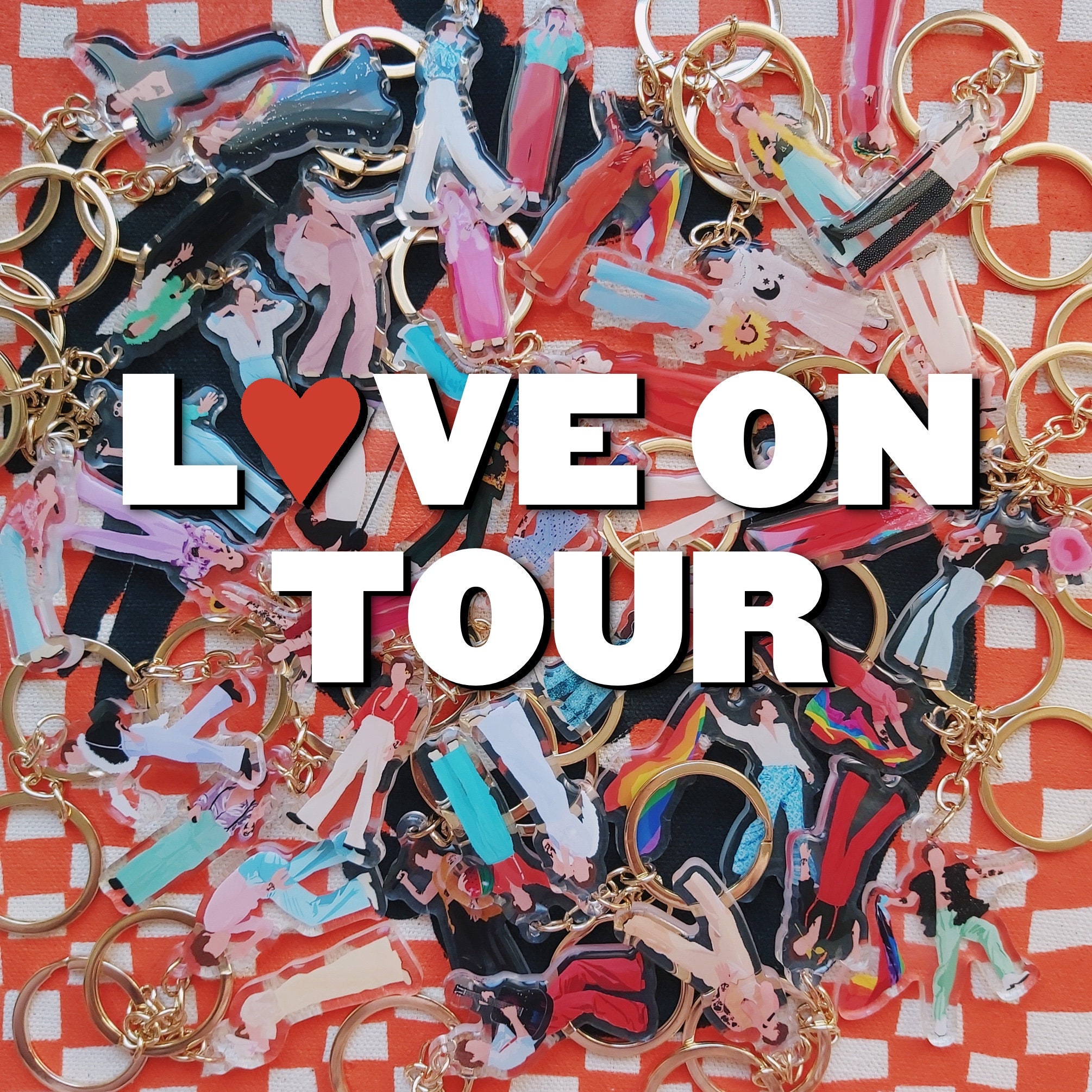 LOVE ON TOUR keychains