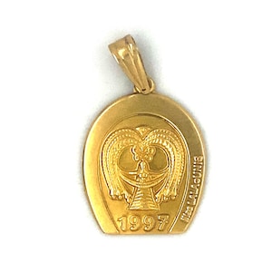 Ilias Lalaounis 1997 18K Gold Pendant With Original Pouch