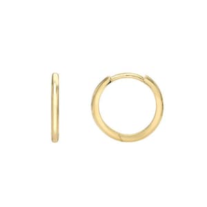 Small 14k Gold Huggies