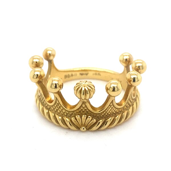 Cynthia Bach 18k Yellow Gold Princess Tiara Ring