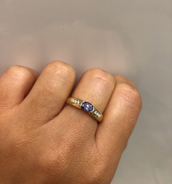 Tanzanite and Diamond Ring - image 2