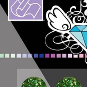 Adhesive Bling Stones 8 Ea. 8 & 13mm: Patch Green - 303477