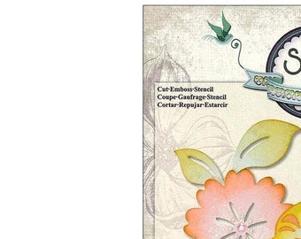 Sizzix Estelle Floral Things Die Set - 5pk