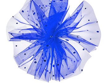 Darice Pailletten Schnitt randband - Organza - Royal Blue - 6 in x 10 Yards – 2913-90