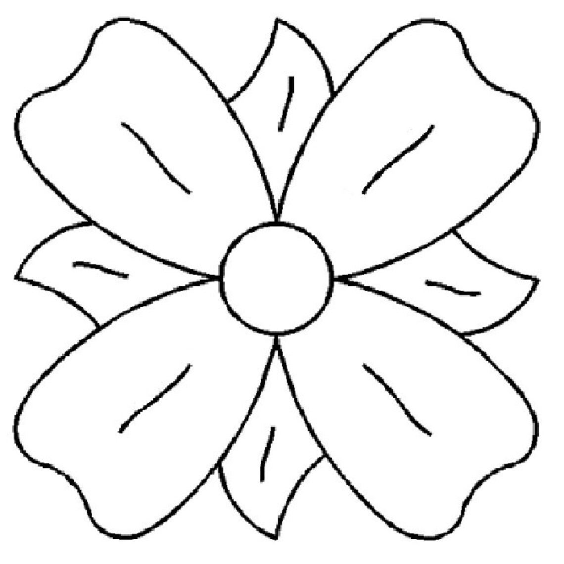 6" Small Flower Quilting Stencil By Qci 395 Qci Http A1C