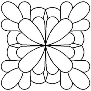 7&quot; Linda&#39;s Block Quilting Stencil - VN151