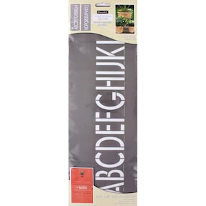 Decoart Americana Decor Stencil 6 x 18 Simply Alphabet 2 Piece – ADS317