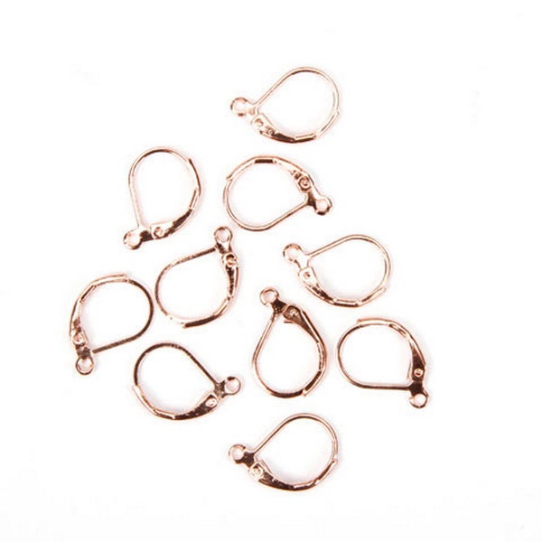 Darice French Clip Earrings - Rose Gold - 10 pieces - RG1005