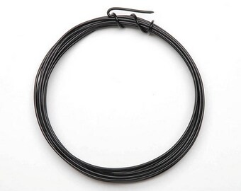 Darice Aluminium Jewelry Wire - 18 Gauge - Noir - 3 yards - 1999-1564