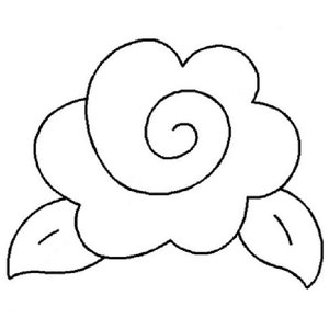 6&quot;x4.5&quot; Rose Quilting Stencil - 262