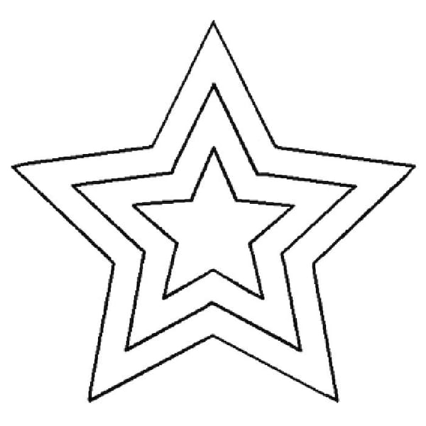 Star 8" Quilting Stencil - 0014