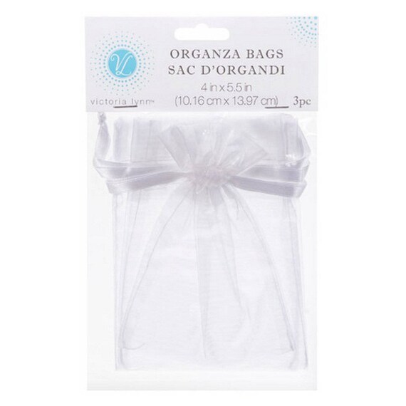 Organza Favor Bags White X Pcs – 1403-22
