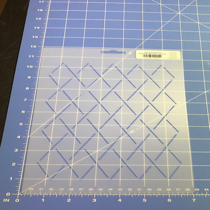 Diamond Grid 1x 2 Quilting Stencil 255 Etsy