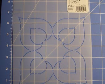 6"x 6" Spartan Summer Quilting Stencil - HW117