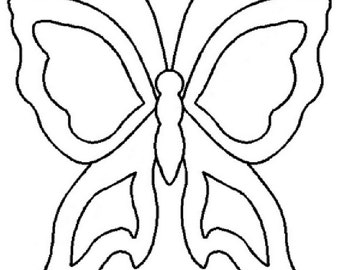 4"x 4" Butterfly Quilting Stencil - 0857