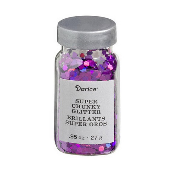 Super Chunky Glitter: Iridescent Muse Purple, .95 ounces - 30029650