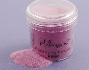 Whispers Embossing Powder - Pink - 1 Oz