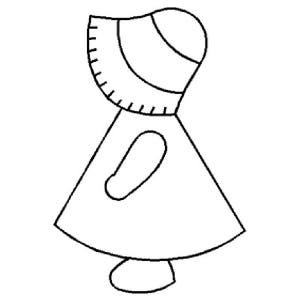6&quot;x9&quot;Sunbonnet Sue Quilting Stencil- NS36