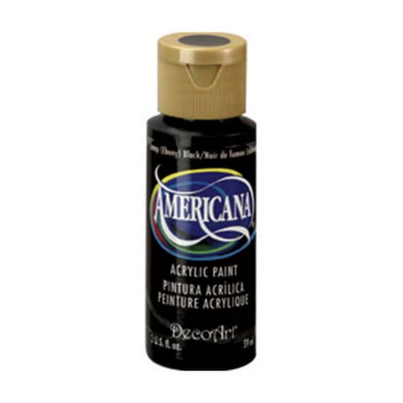 Americana Acrylic Paint 2oz- Ebony Black – DA067