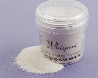 Whispers Embossing Powder - White - 1 Oz