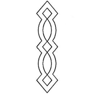 3&quot; Border Quilting Stencil - 0662