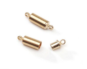 Magnetic Clasp  Gold  Barrel  3 x 14mm – 1960-97