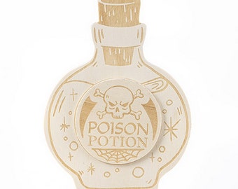 Unfinished Wood Potion Bottle with Cork, 4.73 x 6.33 inches - SKU# 30072429