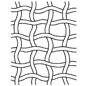 Basket Weave Quilting Stencil - EL14