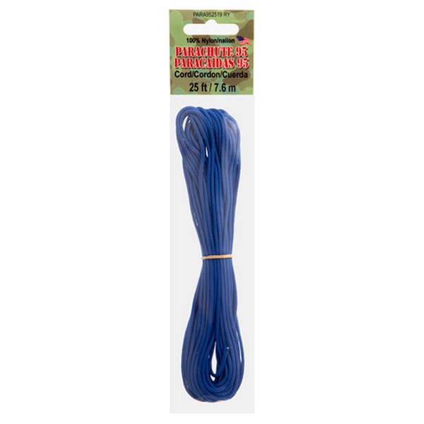 Pepperell Parachute Para Cord 95, 7.6mm X 25-Feet, Royal Blue – PARA 952519