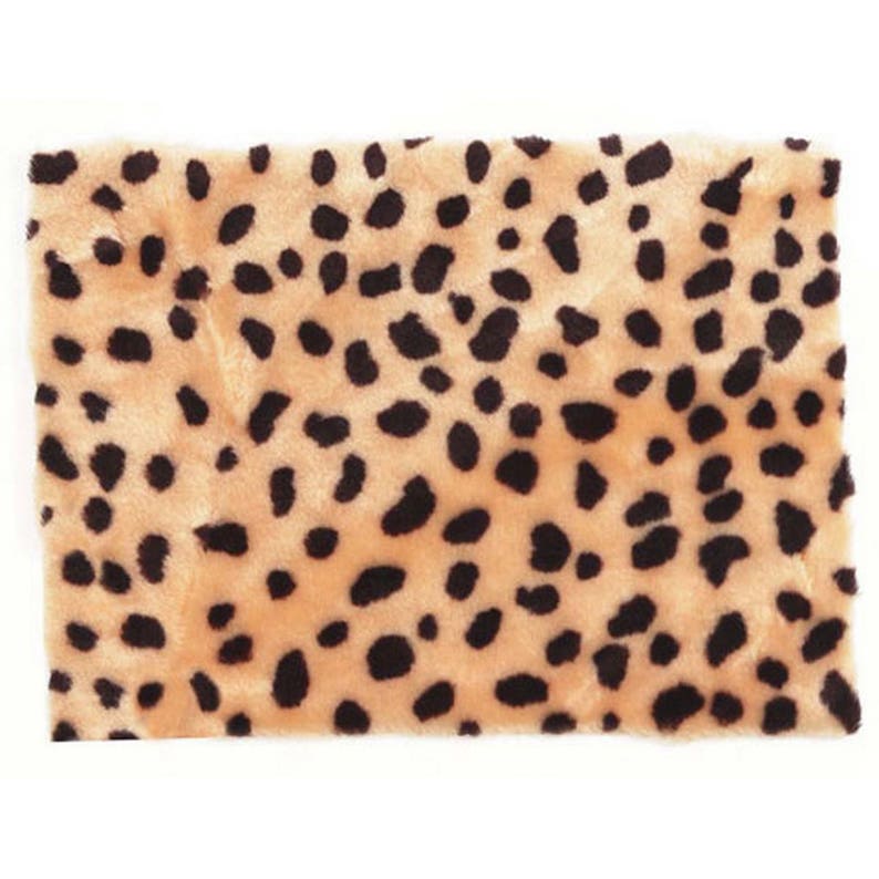Craft Fur Cheetah Print 9 x 12 inches 1 piece 10240-11 image 1