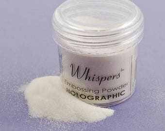 Whispers Embossing Powder - Holographic - 1 Oz