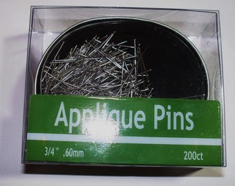 Applique Pins 3/4 inch 200ct by Brewer – 7986