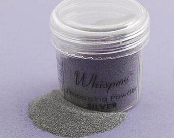 Whispers Embossing Powder - Silver - 1 Oz