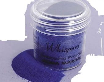 Whispers Embossing Powder - Blue - 1 Oz