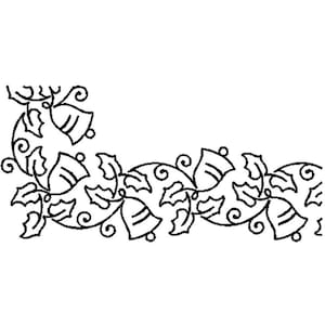 5&quot; Deck The Halls Quilting Stencil By Patricia Ritter - UEW443
