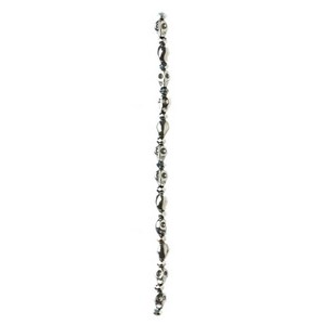 Darice Glass Bead Strands - Silver - Skulls - 8 x 10mm - 7 Inch Strand - 1999-6856