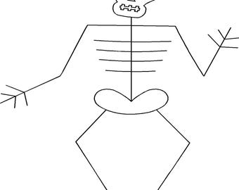 6.5″x 9" Skeleton SKU# 1135