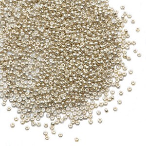 Dazzle-It! Czech Seed Beads - Platinum Silver - 10/0 – 63210001-0177