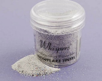 Whispers Embossing Powder - Snowflake - 1 Oz