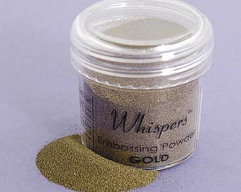 Whispers Embossing Powder - Mirror Gold - 1 Oz