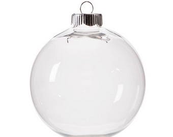 4-Pack Shatter Proof Plastic Ball Ornaments 100mm for Crafting, Creating and Gifting - 2610-65