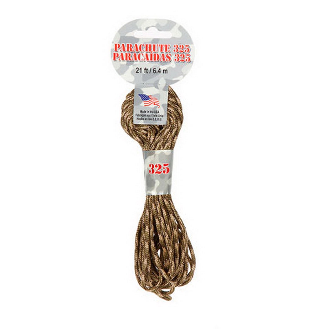 Pepperell 3mm Parachute Cord 21-Feet - Forest Camouflage Paracord