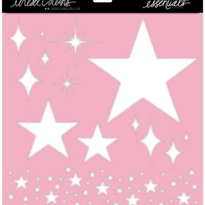 Signature Essentials Stencil 12&quot;X12&quot;-Stars by Teresa Collins – SE1005