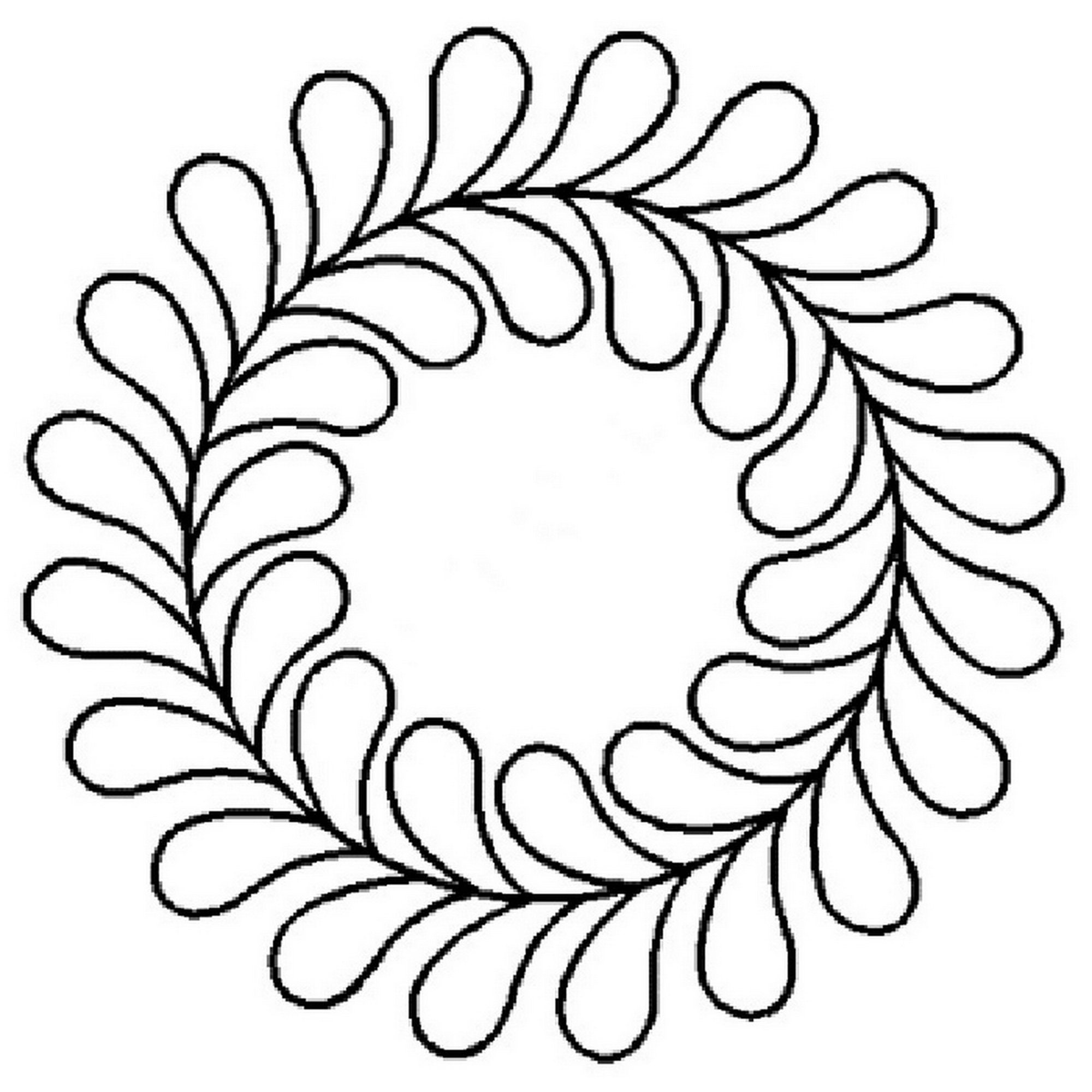 Feather Wreath Quilt - Etsy online-course-feather-wreath-quilted-and-painted-1-bernina-blog