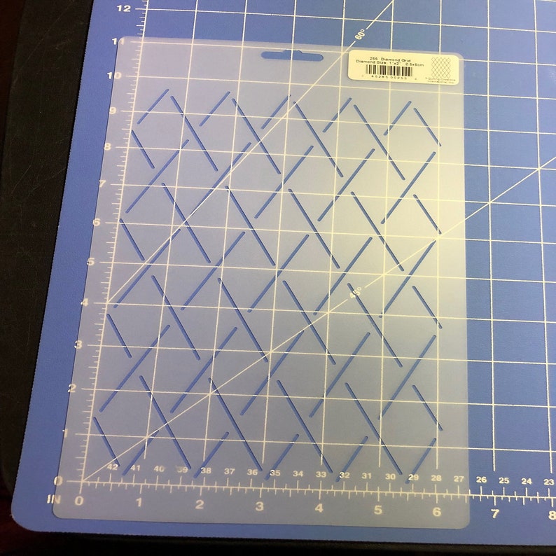Diamond Grid 1x 2 Quilting Stencil 255 Etsy