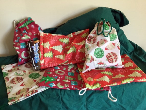 christmas paper sacks