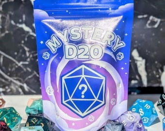 Mystery D20 - Handmade Artisan | RPG Game DND MTG Tabletop Gaming D20for Dungeons & Dragons