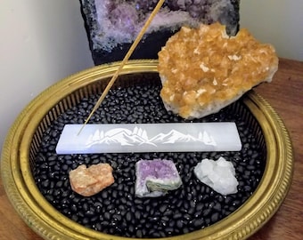 Selenite Incense Burner