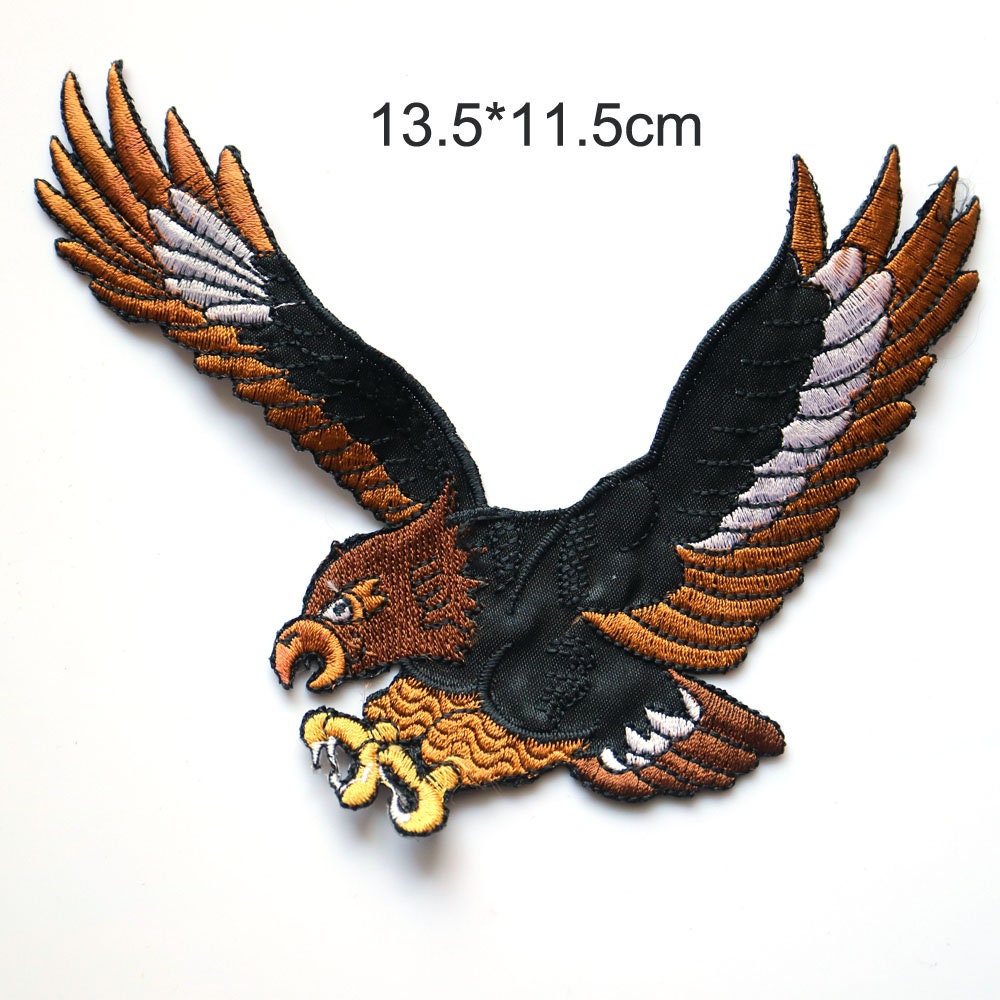 VIKINGS CROW Schweißband Wikinger Adler - Besticktes Armband Für Festival & Metal Konzerte